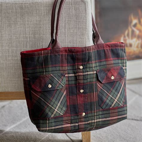 ladies flannel tote bags.